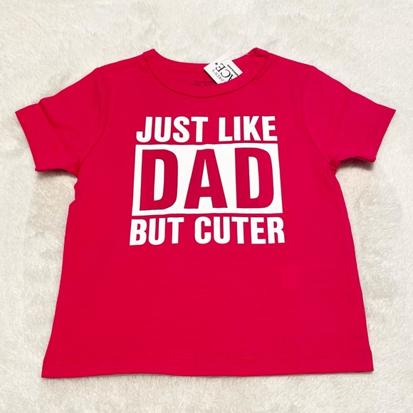 New Baby Boy’s The Children’s Place JUST LIKE DAD BUT CUTER Tee - Picture 4 of 6